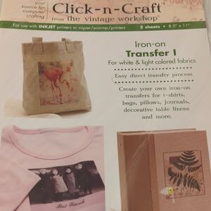 Click-N-Craft Iron-on Transfer Sheets